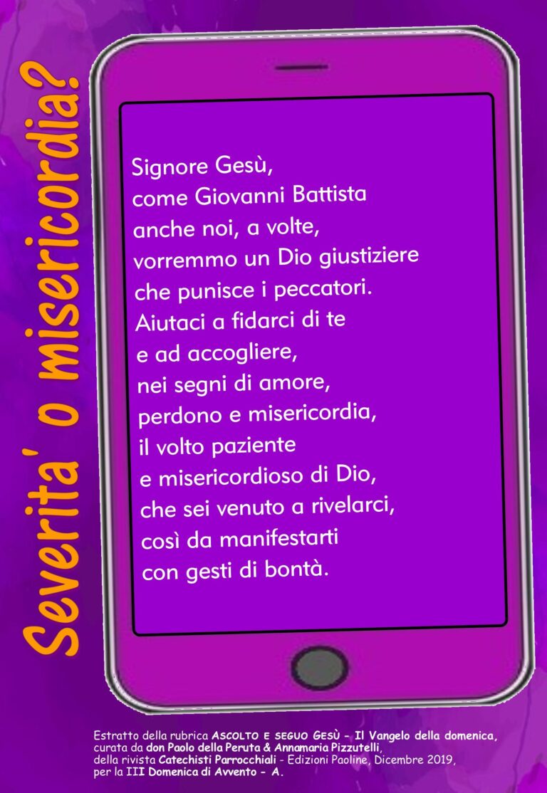 Preghiera 3 Avvento A 2019