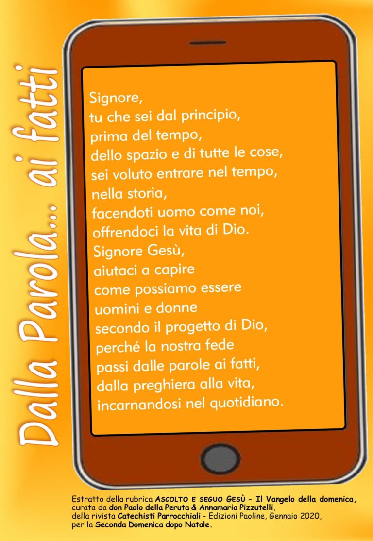 Preghiera II Domenica dopo Natale 2020