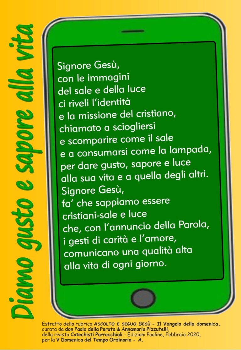 Preghiera V Tempo Ordinario A