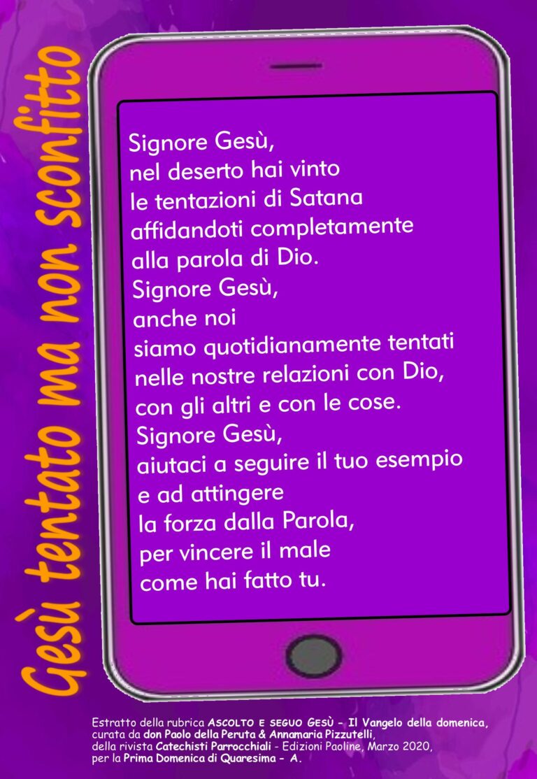 Preghiere I Quaresima A 2020