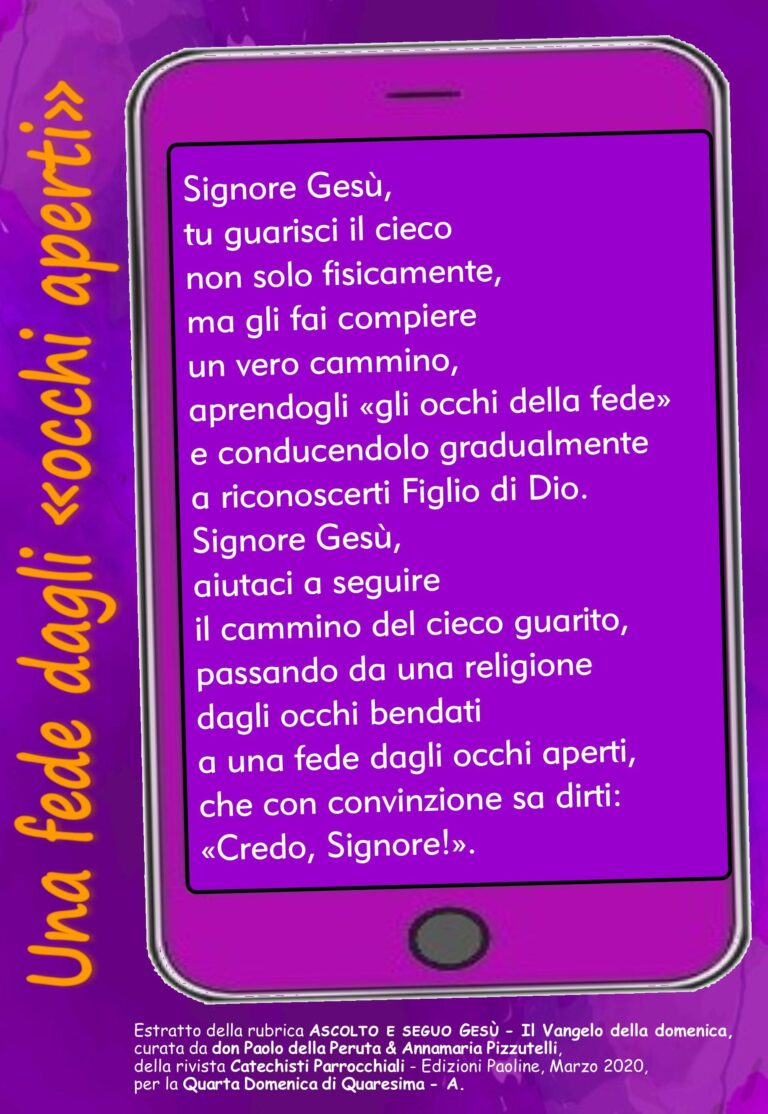 Preghiera 4 Quaresima A 2020