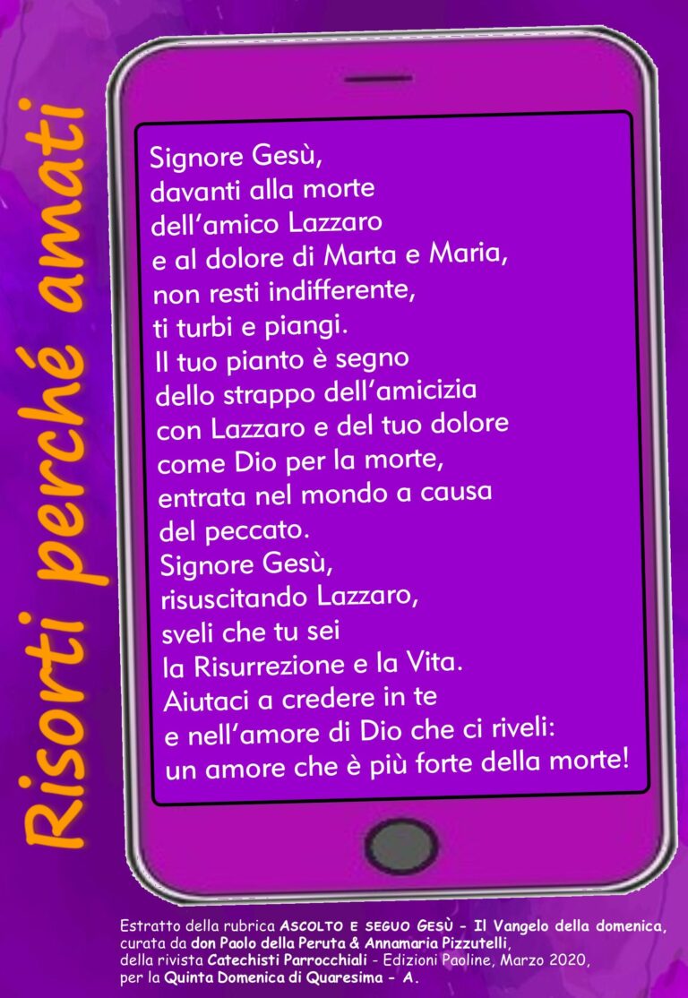 Preghiera 5 Quaresima A 2020