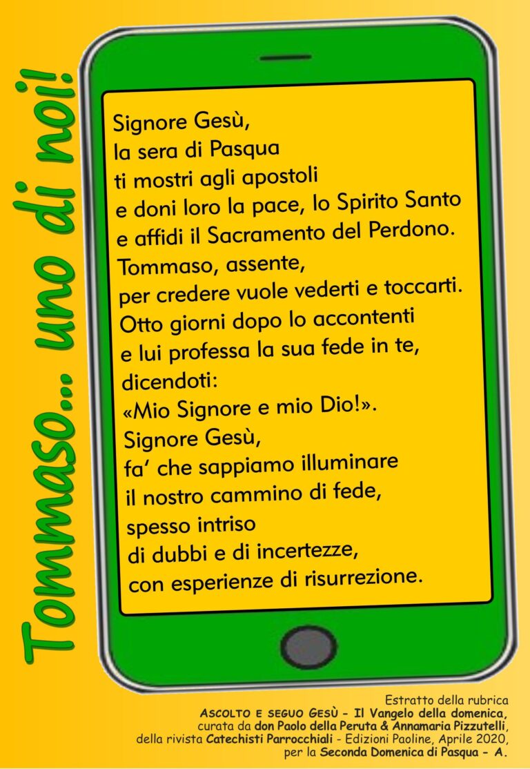 Preghiera 2 Domenica di Pasqua A 2020