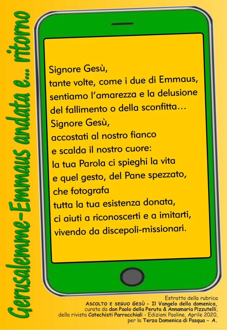 Preghiera 3 Tempo di Pasqua A 2020