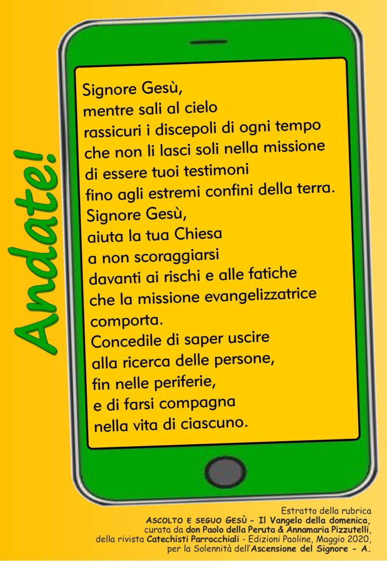 Preghiera Ascensione A 2020