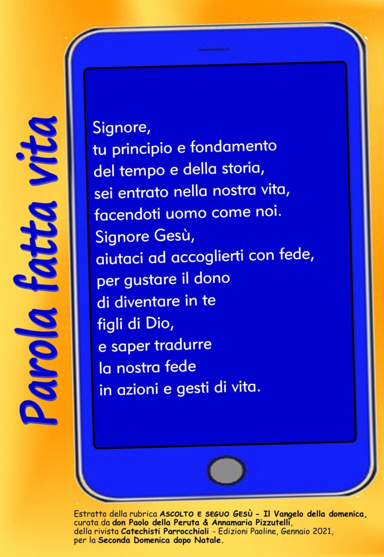 Preghiera 2 Dopo Natale B 2020 21