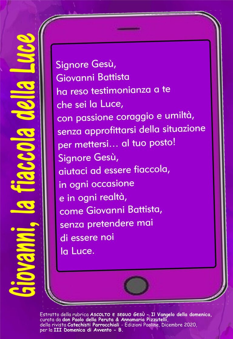 Preghiera 3 Avvento B 2020