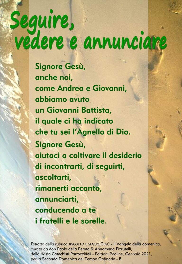 Preghiera 2 Tempo Ordinario B 2021