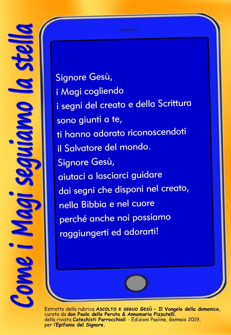 Preghiera per lEpifania 2021