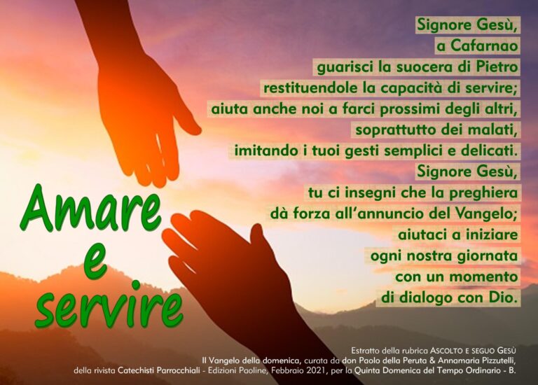 Preghiera 5 Tempo Ordinario B 2021