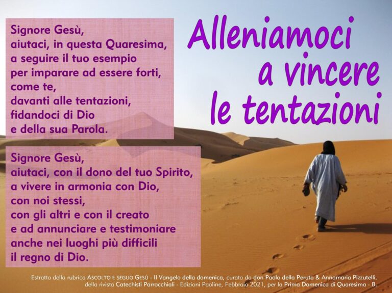 Preghiere 1 Quaresima B 2021 bis
