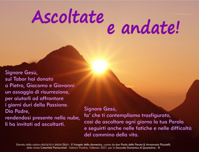 Preghiere 2 Quaresima B 2021