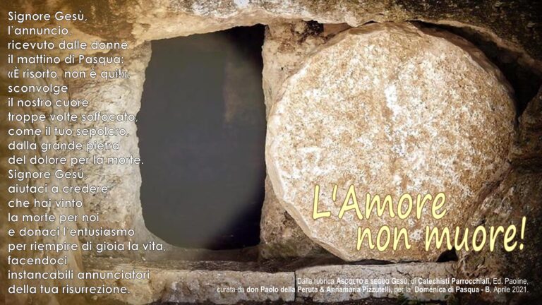 Preghiera Pasqua di Risurrezione B 2021