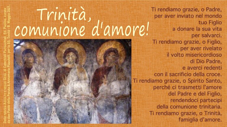 Preghiera SS. Trinità B 2021