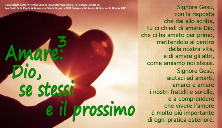 Preghiera 31 Tempo Ordinario B 2021