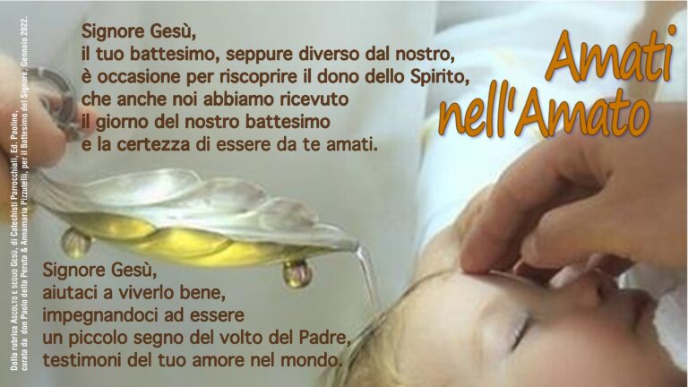 Preghiera Battesimo del Signore C 2022